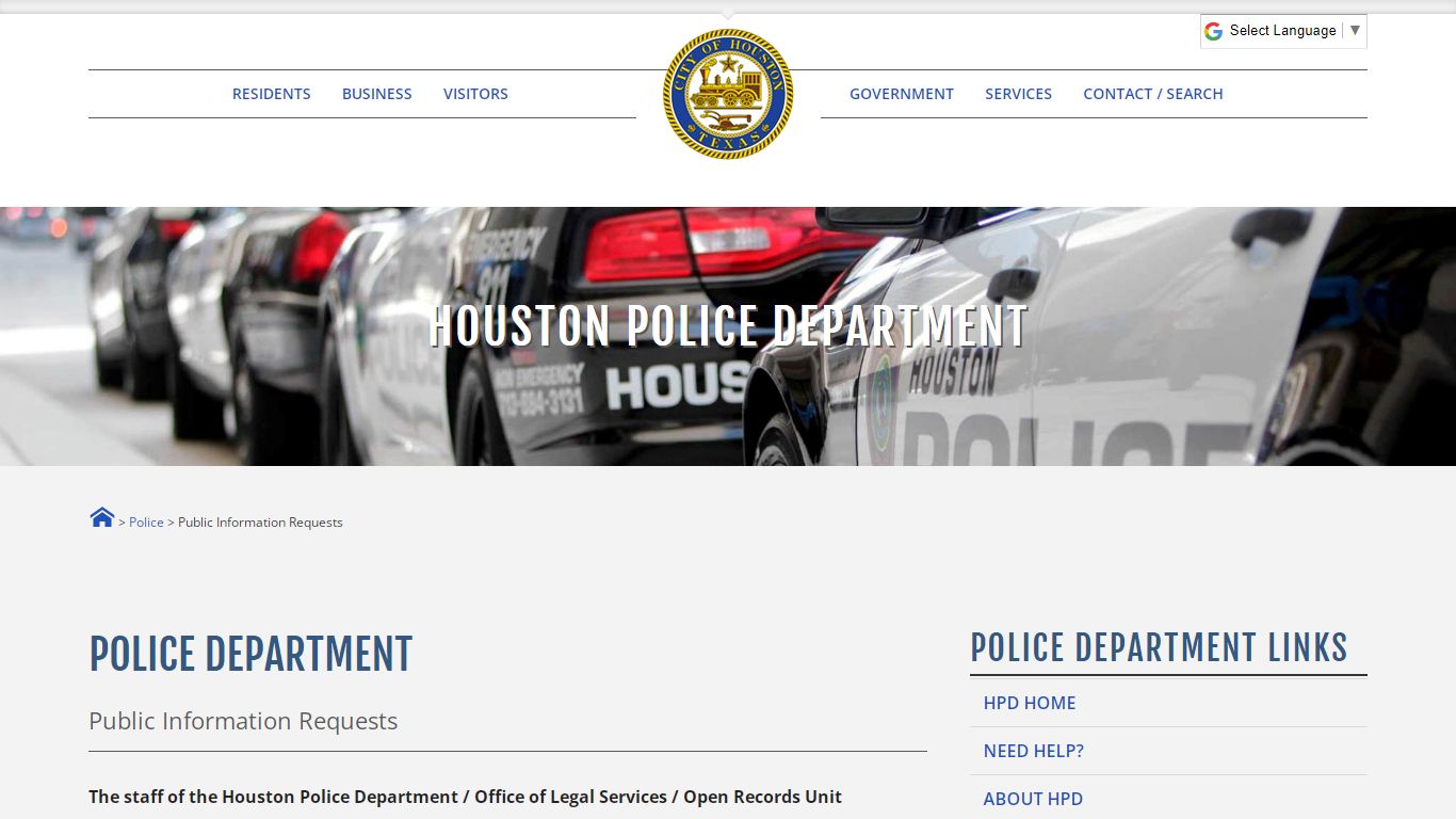 Public Information Requests - Houston
